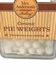 Mrs Andersons Ceramic Pie Weights Perfect Crusts No Bubbling Sealed Reusable NEW