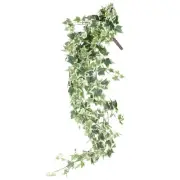 Fake Artificial Ivy Vines Kit, 4.27Feet Silk Greenery Garland [White Green]
