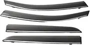 QVQOCUKS Side Window Deflector Hook Smoke Window Visors Compatible for Toyota Hilux Vigo 2012 2013 2014 Weathershields Wind Rain Guards Wind Deflectors for Trucks