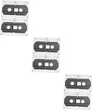 6 Pcs Low-Noise Cassette Tape Blank Audio Cassette Tape Storage for Music Recording