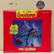 R. L. Stine Goosebumps Calendar w/ 75+ Stickers & Pull Out 3D Pictures 1996