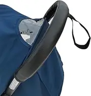 Feliliber Baby Stroller Handle PU Leather Cover, Pram Handle Protective Cover, Stroller Accessories Compatible with Babyzen Yoyo, with Wrist Strap Hole