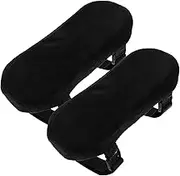 KALLORY 2Pcs Office Chair Arm Pad Ergonomic Elbow Cushion for Computer Gaming Chairs Comfortable Memory Foam Armrest Pads Breathable Design Easy Installation for Work Gaming