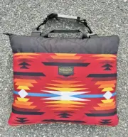 New Pendleton Outdoor Canvas Packable Picnic Throw Blanket Aztec Southwestern
