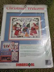 Dimensions Christmas Welcome Counted Cross Stitch Kit #8443 Susan Winget 1993