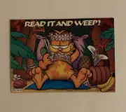 Garfield Jim Davis Postcard Read It And Weep The Cat Comic Vintage 1978