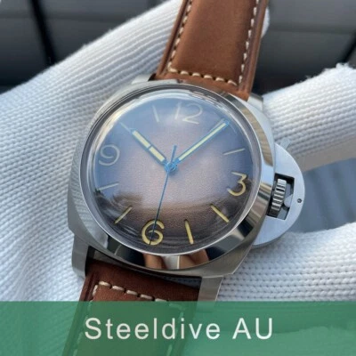 Steeldive SF767, NH35, DD Sapphire, Lume, Crown Guard, Brown, 1000m Diving, BNIB