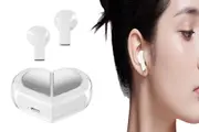 True Wireless Stereo Bluetooth Earbuds Couples For Valentine For Sport Travel Use-White