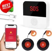 Wifi Smart Caregiver Pager Call Button for Seniors Wireless S0S Emergency Button