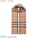 二手 BURBERRY博柏利 新款 經典款 格紋圍巾 女 220*70CM