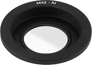 eMagTech 1PC M42 to AI Camera Lens Adapter Compatible with Nikon AI F Mount Camera Body M42 Camera Adapter Ring Black (with Lens)