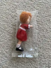 New 1982 LITTLE ORPHAN ANNIE DOLL Clip On Mini 4.5" Applause Knickerbocker