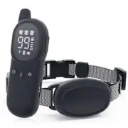 Waterproof Dog Training Collar: Electric with Remote Control, Shock, Vibration, and Sound (Black)