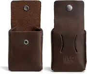 [Hide & Drink] Leather Waist Wallet, Holds Up to 20 Cards/Folded Bills/Coins/Charging Cable/Travel/Organizer, Handmade Includes 101 Year Warranty :: Bourbon Brown, Brown, Small, Travel Wallet