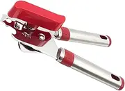 PRETYZOOM 1Pc Ergonomic Stainless Steel Can Opener with Grip Bottle Opener for Effortless Jar and Bottle Lid Opening Essential Kitchen Tool for Home Use