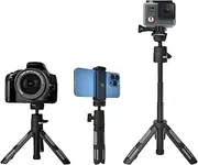 Ruittos Phone Tripod Stand and Selfie Stick for iPhone, Webcam, Desktop, Sony, Go Pro, Travel 11.5inch Tripod Compatible DJI osmo Pocket 3, 2