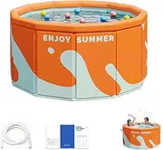 Folding Swimming Pool | Family Non-Inflatable Bathing Pool - No Installation Water Play Swimming Pool for Garden, Outdoor, Patio, Home