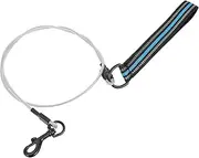 DECOMELODY 1pc Dog Leash Tag and Leash Traction Dog Rope Dogs Leashes Pet Leash Retractable Extendable Outdoor Walking Chain Leash Pull Tug for Shaped Training Robust Handles Steel Wire Blue