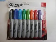 Sharpie Permanent Marker 5.3mm Chisel Tip Assorted 8/Set 38250