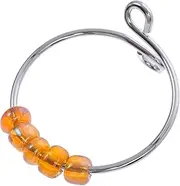 NAMOARLY Anxiety Relief Ring with Beads Rotatable Fidget Ring for and Bead Design for Women and Men for Loved Ones