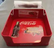 Coca-Cola Bottle and Truck Metal Napkin Holder with Coke Bottle Napkin Weight
