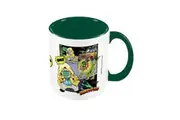 Jurassic Park In Your Face Anime Inner Two Tone Mug (Dark Green/White) (One Size)