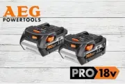 2x SEALED NEW Genuine AEG18V 5.0Ah Pro LithiumIon Powertool Battery L18502RC x2