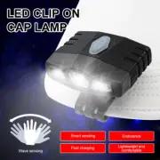 Hat Clip on Cap Light Head Lamp Fishing Headlamp Torch Outdoor Camping Hiking AU