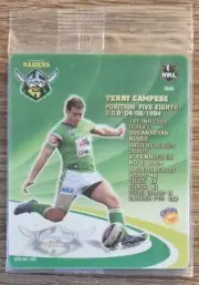 NRL Samboy The Footy Frames Tazo ~ Terry Campese ~ Canberra Raiders ~ B9/64