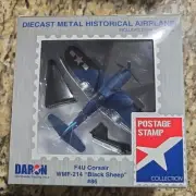 Postage Stamp 5356-3 F4U Corsair WMF-214 Black Sheep 1/100 Scale Diecast Model
