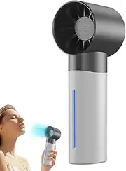 Vgvgaj Handheld Misting Fan - Handheld Personal Misting Fan Air Cooler,5 Wind Speeds Adjustable Cooling Electronics with Transparent 35ml Water Tank for Cruise, Dorm, Traveling