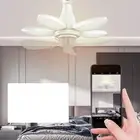 Socket Fan Light Folding 3 Speed Adjustable Foldable Ceiling Fan with Light for