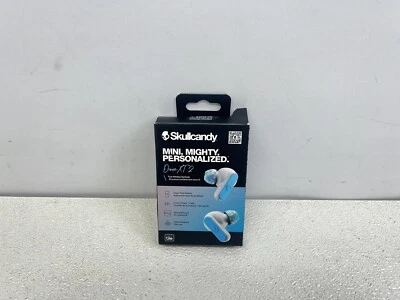 Skullcandy Dime XT 2 True Wireless Earbuds. Waterproof, Tile Locator Grey/Blue -