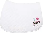 (White) - Equine Couture Pony Girl Saddle Pad