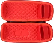 XBERSTAR Speaker Case for JBL Flip7 Speaker Carrying Case Hard Shell Storage Bag Travel Protective Bag with Shoulder Strap (Inner Red)