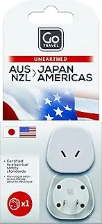Go Travel AUS - USA/Japan Travel Adapter, White