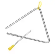 7" Musical Steel Triangle Percussion, 1 Pcs Hand Percussion Gatherings