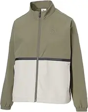 [PUMA] Golf Jacket, Women's W FOG Panel Color Relaxed Full Zip Jacket, dark sage/dessert dust, L