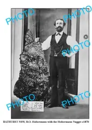 OLD 8x6 PHOTO OF BATHURST NSW HOLTERMANN"S GOLD NUGGETT c1870