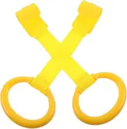 LIFKOME Baby Walking Assist Tools 2pcs Nursery Bed Stand up Rings Crib Hanging Pull Rings for Boys and Girls