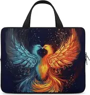 Laptop Case Sleeve Shockproof Computer Carrying Bag Fire And Water Phoenix Notebook Case Cover Laptop Bag Water Resistant Computer Cases Tablet Briefcase for Travel Business 17 Inch