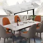 1.6M Idyllic Marble Extendable Dining Table Kitchen Furniture Living Room Modern