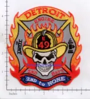 Michigan - Detroit Engine 49 MI Fire Dept Patch - 2nd to None