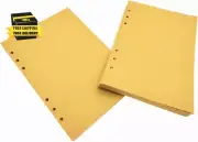 2 Pack 6 Holes Refillable Paper for Vintage Leather Writing Journal Diary Spiral