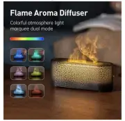 Ultrasonic Aroma Diffuser & Cool Mist Humidifier with LED Flame Effect