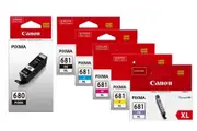 6 Pack Canon PGI-680XL, CLI-681XL High Yield Ink Combo [1BK,1PBK,1C,1M,1Y, 1PB]
