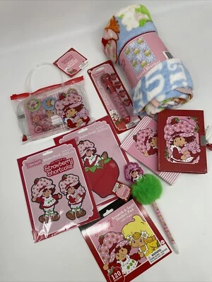 Strawberry Shortcake Retro WildBrain Ultimate Lot Of 9 Blue Blanket Included