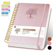 Lined Spiral Notebook Journal 8.5"×11", 300 Pages Hardcover Leather Journals for