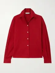 [BALLY] BALLY - Cotton-poplin Shirt - Red - x large x large Red