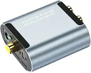 jojofuny Optical Fiber Coaxial Audio Converter Digital to Analog Home Theater Professional Audio 3.5mm Output